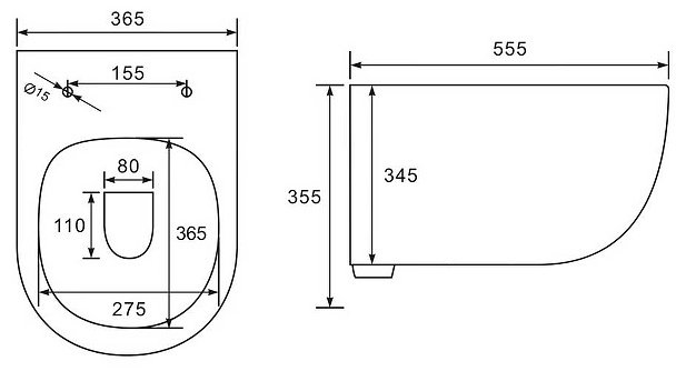 Унитаз Vincea VT1-34 белый