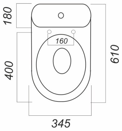Унитаз Sanita Виктория белый