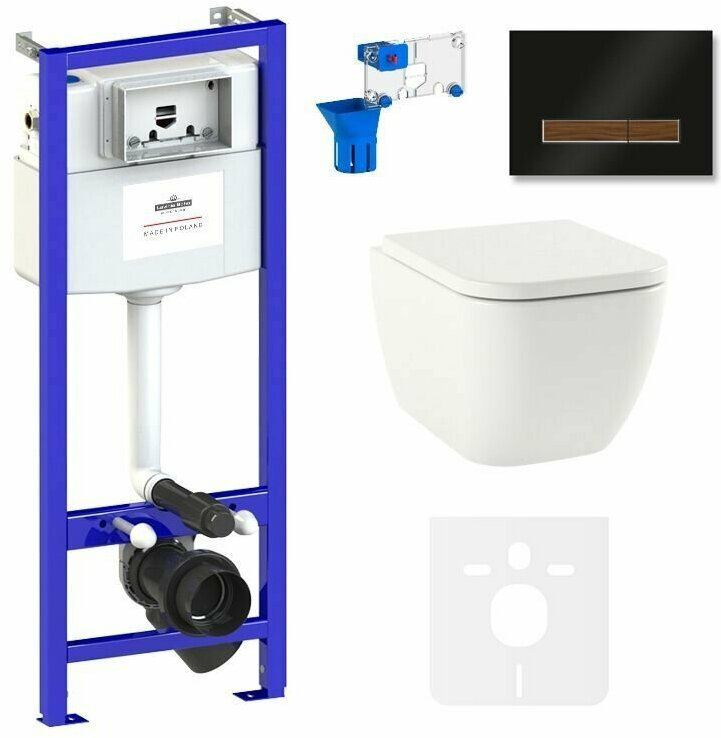 Унитаз Relfix One Compacto 75110093 с инсталляцией белый купить,NaN