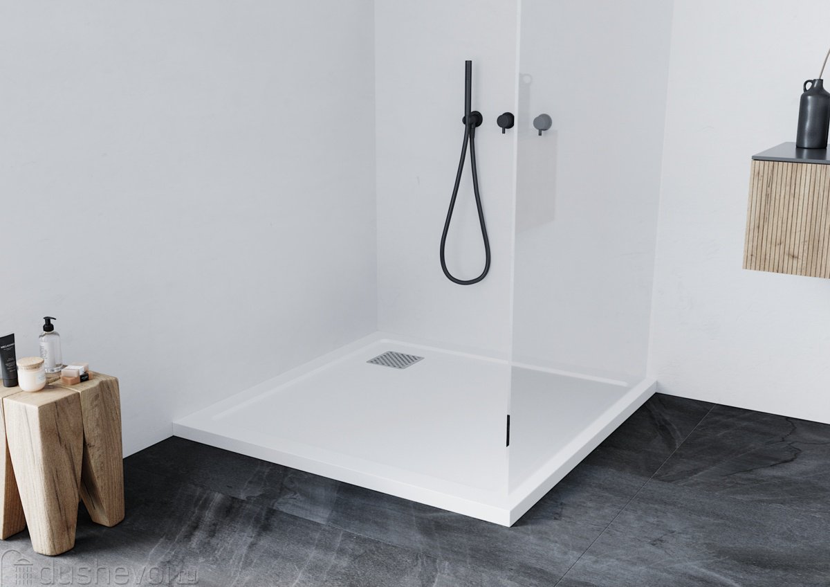 Душевой поддон KABINKA.KZ PTA-ST-100Wstone 100x100 низкий