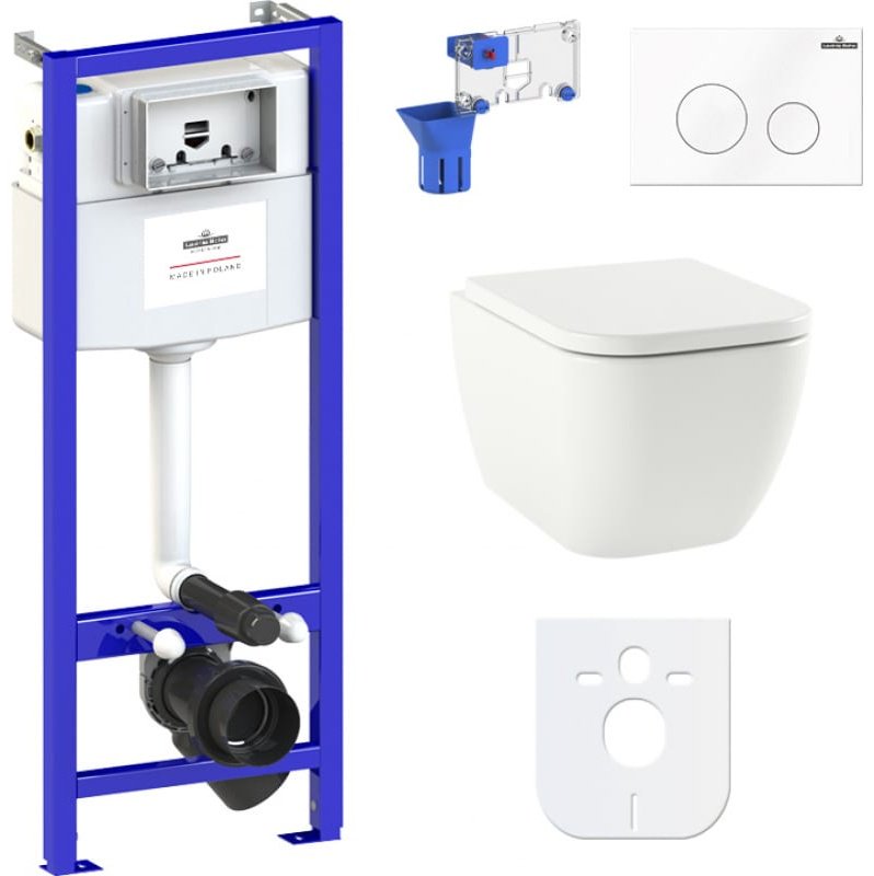 Унитаз Lavinia Boho 87040065 с инсталляцией белый