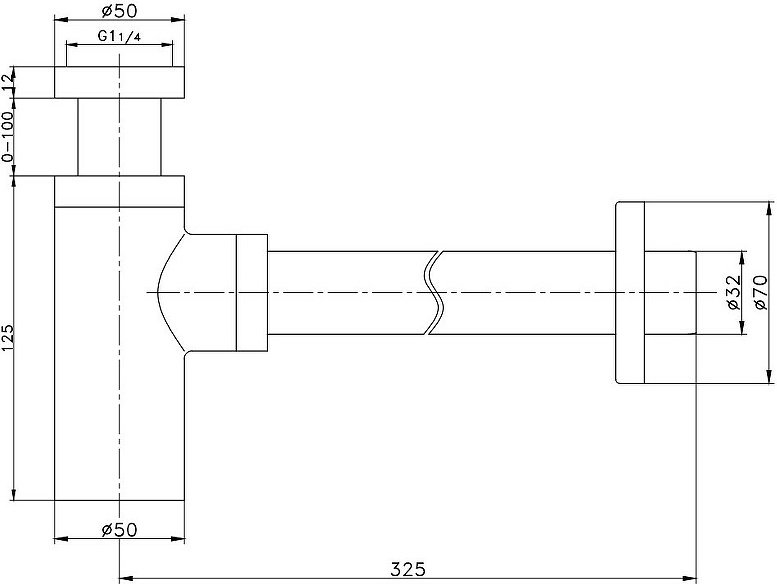 Сифон Gappo R600.20.06 50 мм купить,NaN