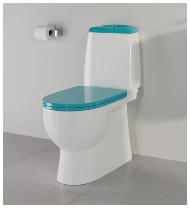 Унитаз Sanita Luxe BEST Color Sea SL DM бело-зеленый купить,NaN