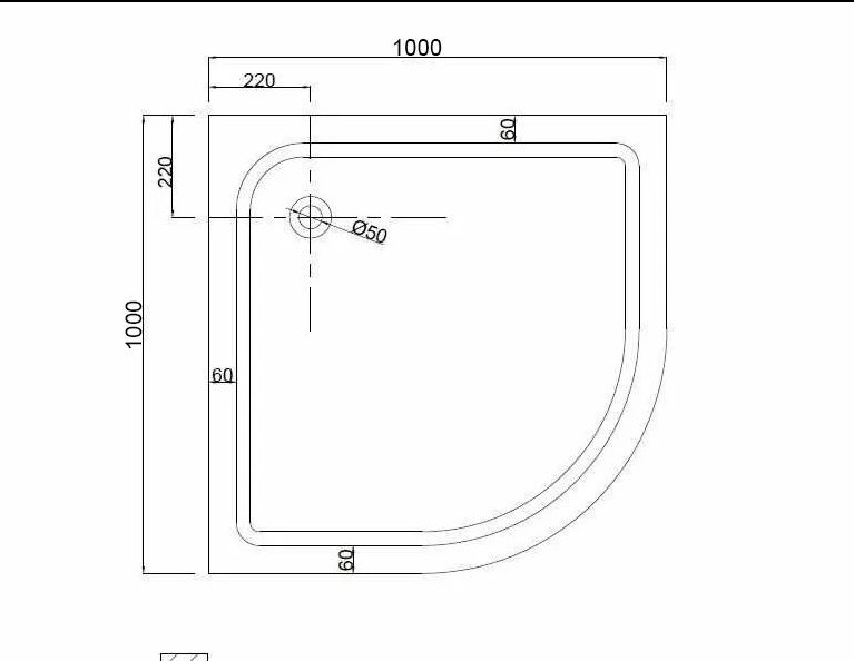 Душевой поддон Niagara NG-100-100 100x100 низкий