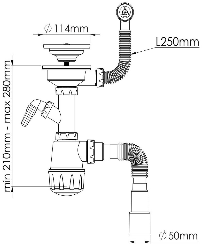 Сифон NOVA PLAST 1048 40 мм купить,20900