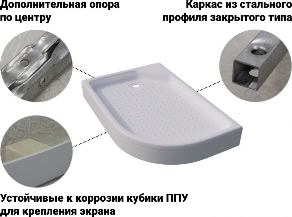 Душевой поддон Triton ПД17 120x80 низкий