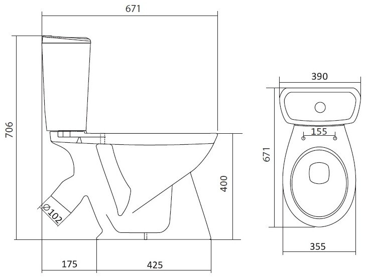 Унитаз Santek Бриз 1WH202569 белый купить,60400