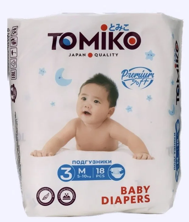 Подгузники Tomiko M 3 18шт