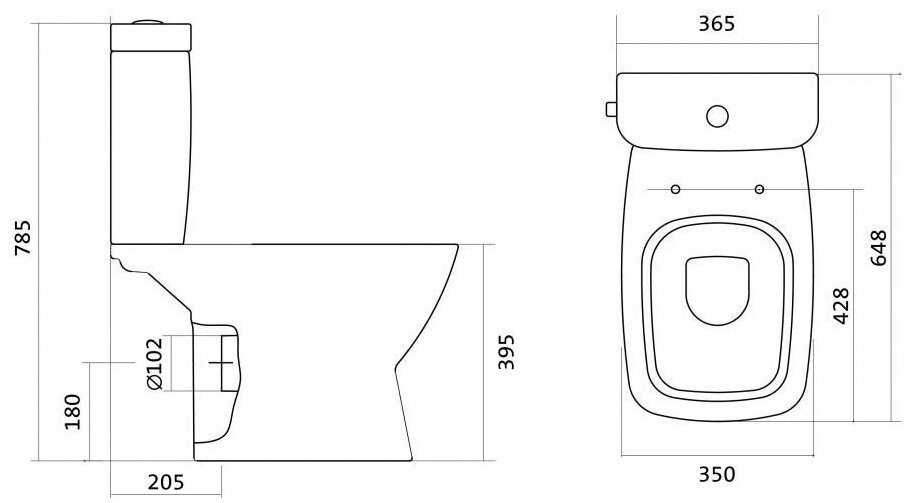 Унитаз Santek 1WH302194 белый купить,120996