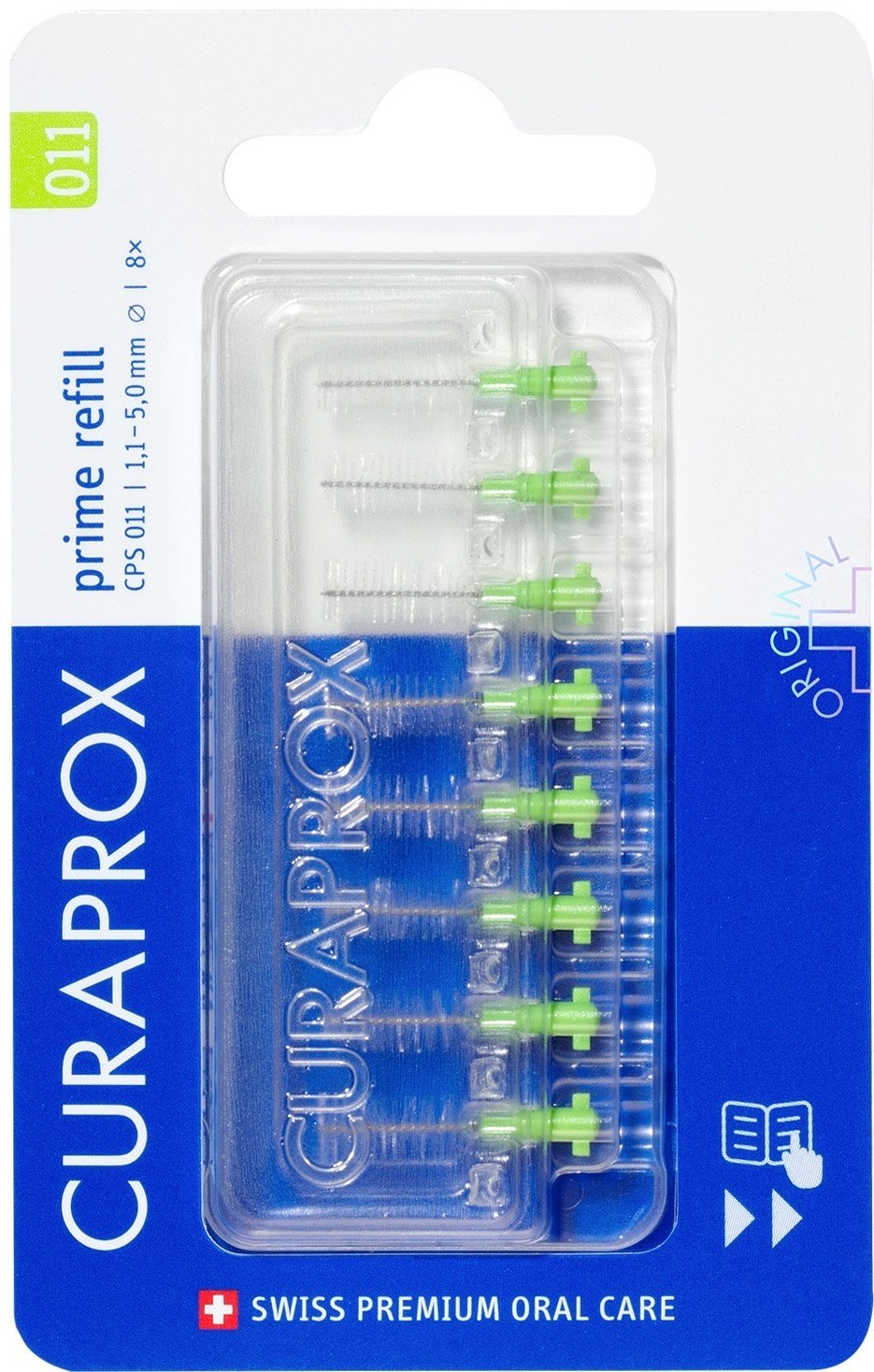 CURAPROX Prime 011 зубной ершик 8 шт