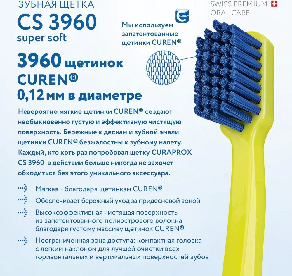 Зубная щетка CURAPROX 3960 Supersoft 1 шт купить,6702