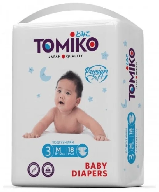 Подгузники Tomiko M 3 18шт