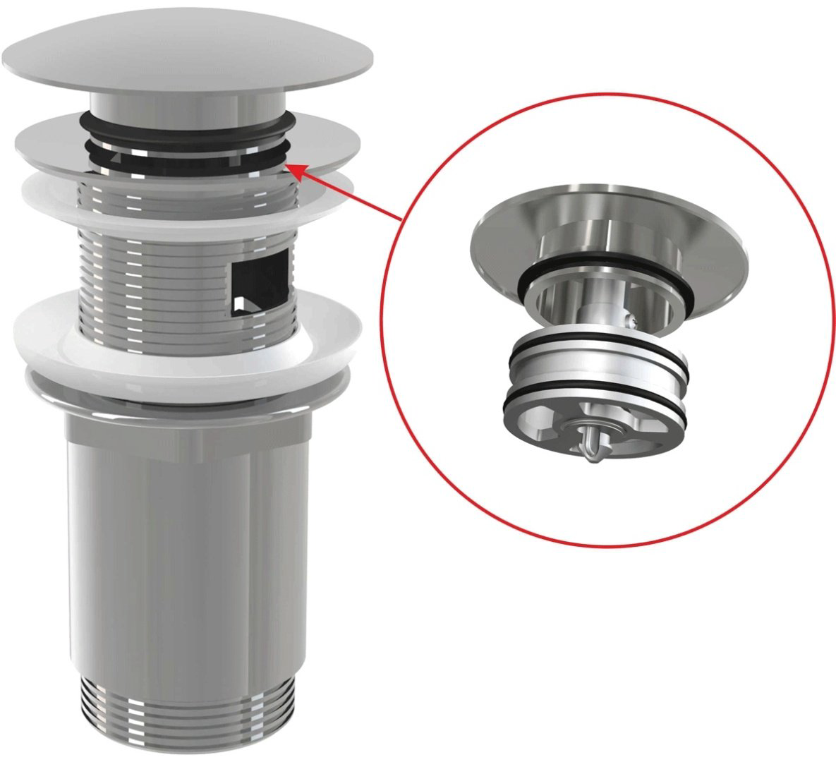 Донный клапан с переливом Alcaplast A392C 43 мм купить,16900