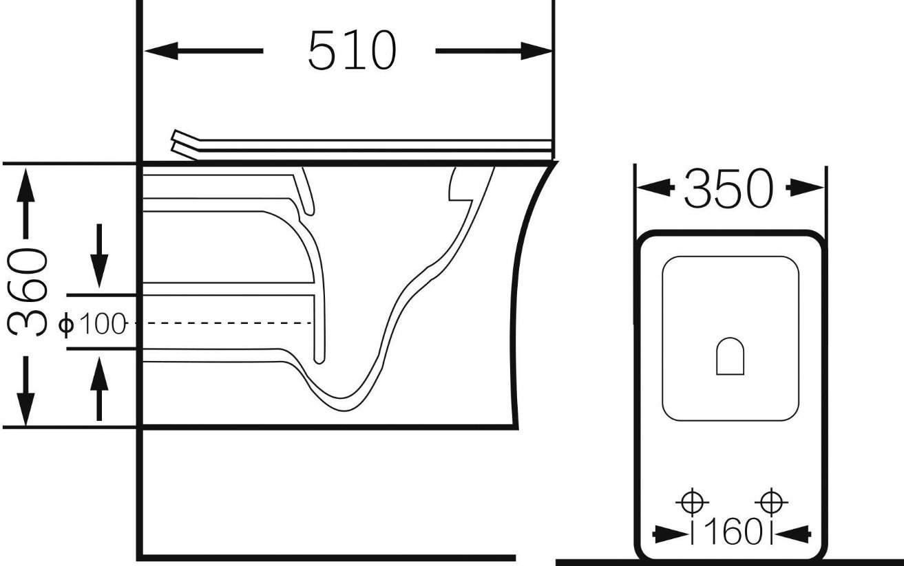 УКЛАД унитаз с инсталляцией 4461S , санфаянс