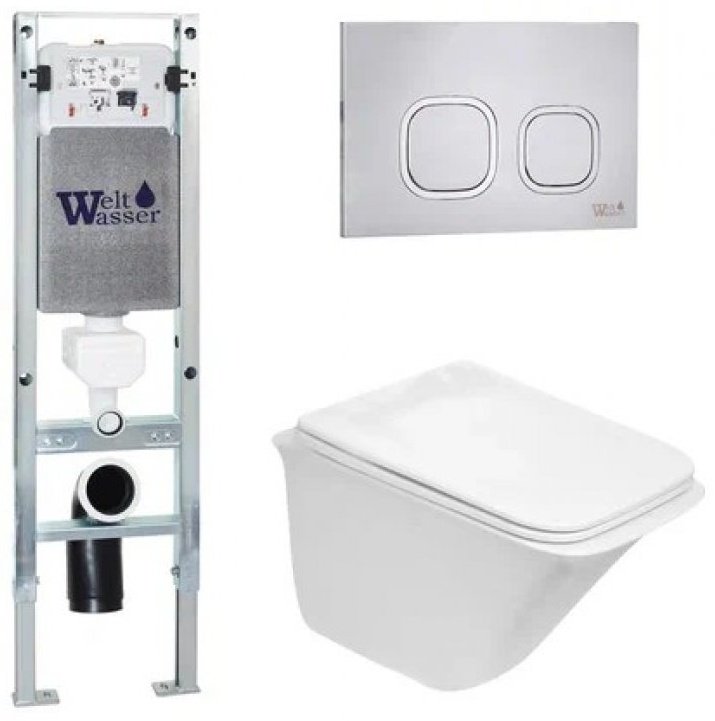 WeltWasser унитаз с инсталляцией ROTBACH 004 GL-WT, санфаянс купить,NaN