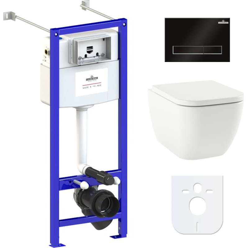 Унитаз Lavinia Boho 77050160 с инсталляцией белый