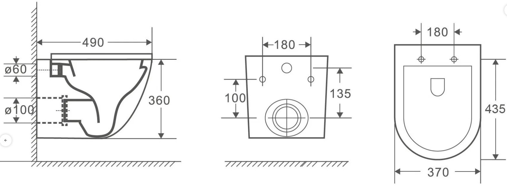 Унитаз WeltWasser Merzbach 043 MT-BL черный