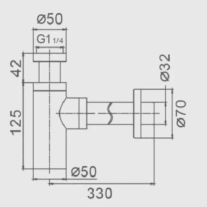 Сифон Haiba HB80-1 1 1/4 купить,NaN