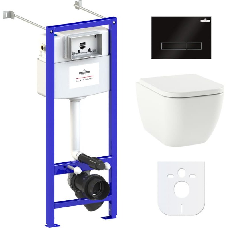 Унитаз Lavinia Boho 77050166 с инсталляцией белый