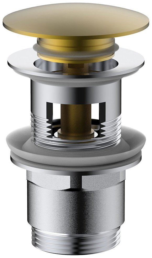 Донный клапан с переливом Vincea DPU-1B01BG 1 1/4