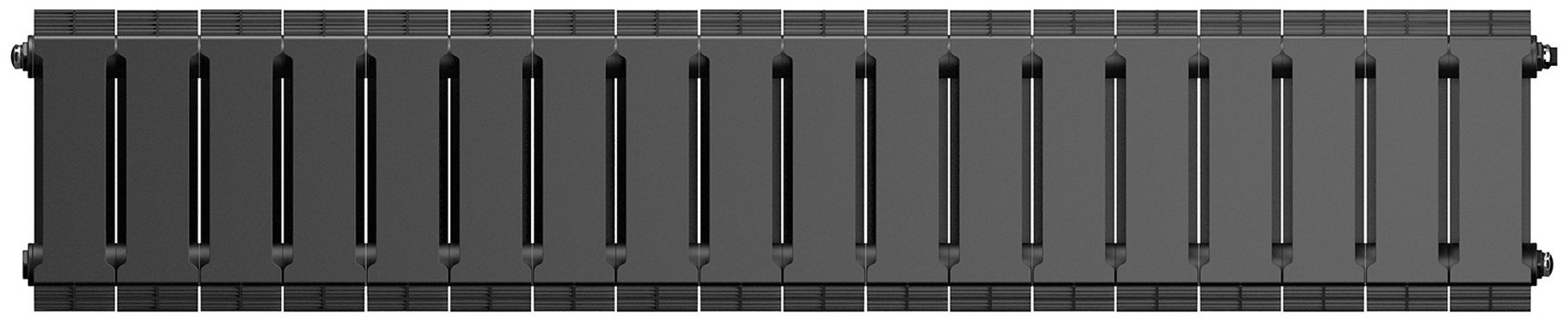 Радиатор Royal Thermo секционный PianoForte 200/Noir Sable биметаллический, кол-во секций: 18