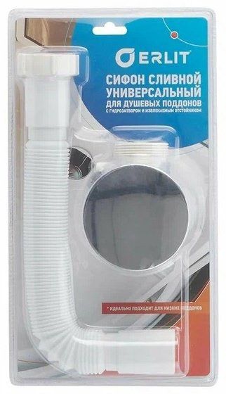 Сифон ERLIT 0923088001 1 1/4 купить,10900