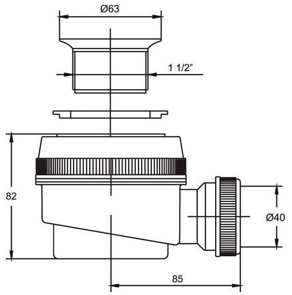 Сифон VIRPlast 30987059 1 1/2 купить,NaN