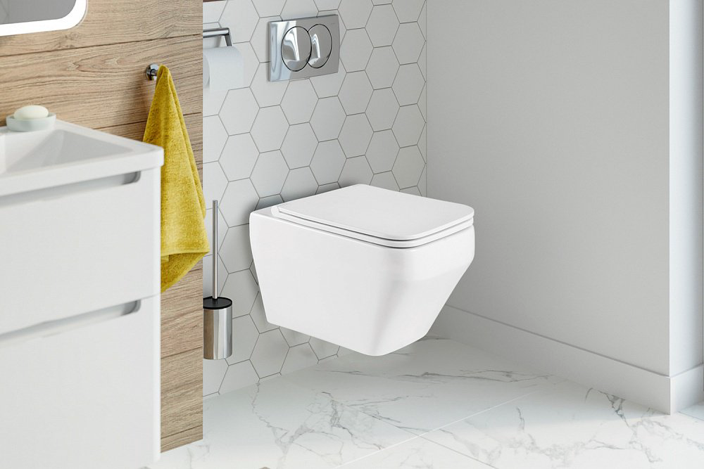 WeltWasser унитаз с инсталляцией HOFBACH 041 GL-WT, санфаянс купить,NaN