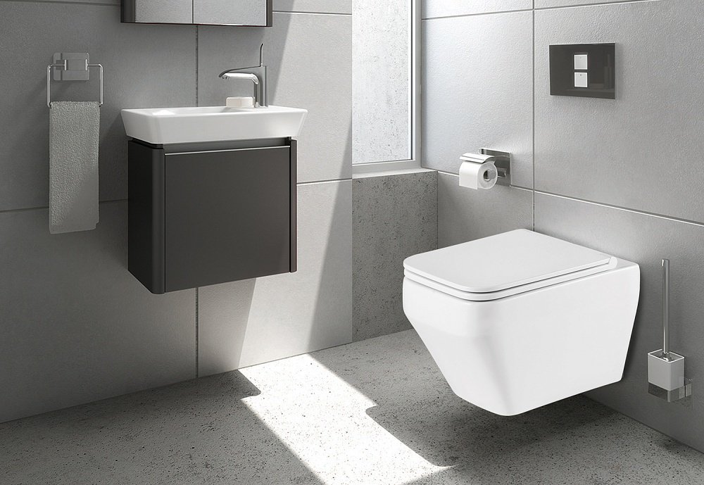 WeltWasser унитаз с инсталляцией HOFBACH 041 GL-WT, санфаянс