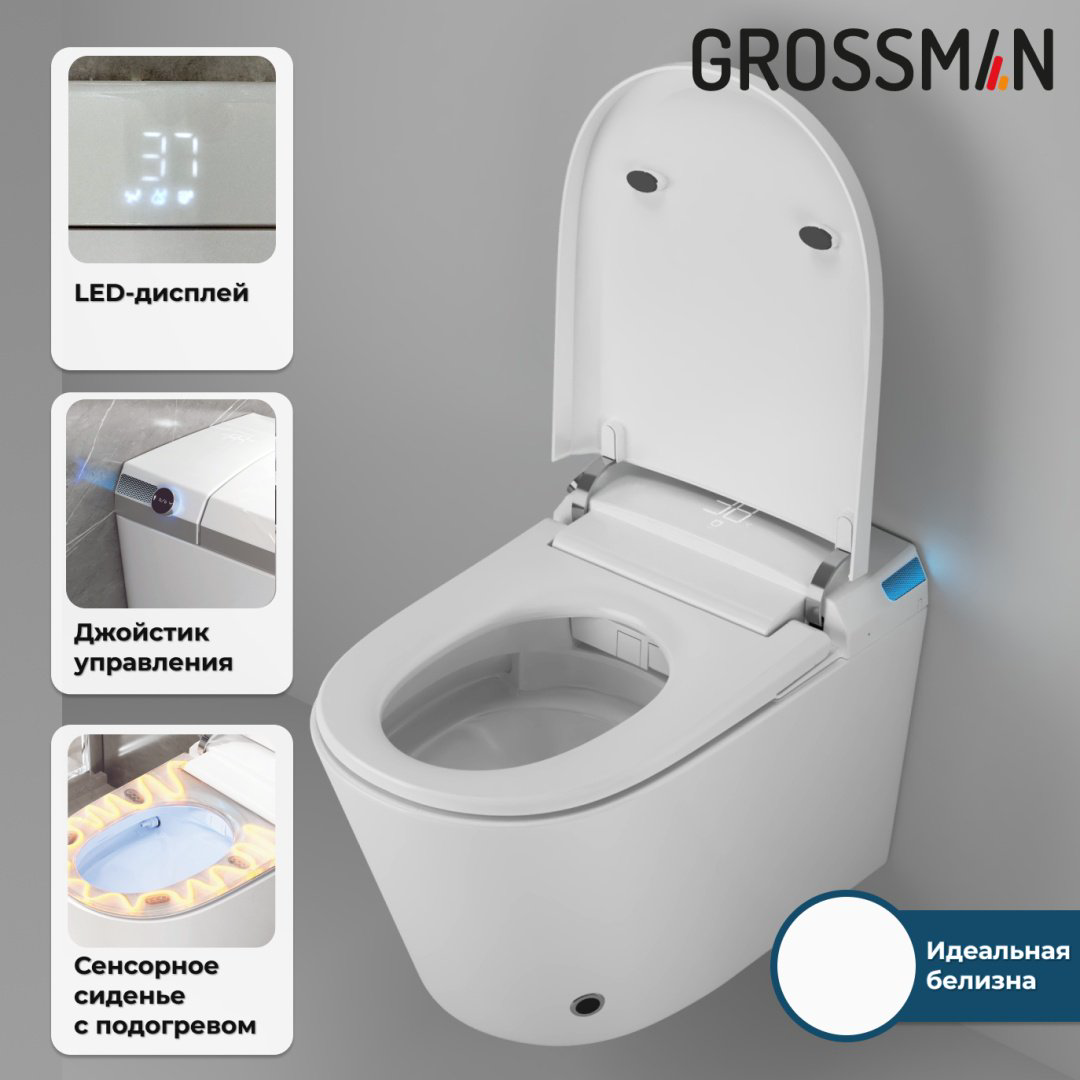 Унитаз Grossman 901.5702.01.000 с инсталляцией белый купить,NaN