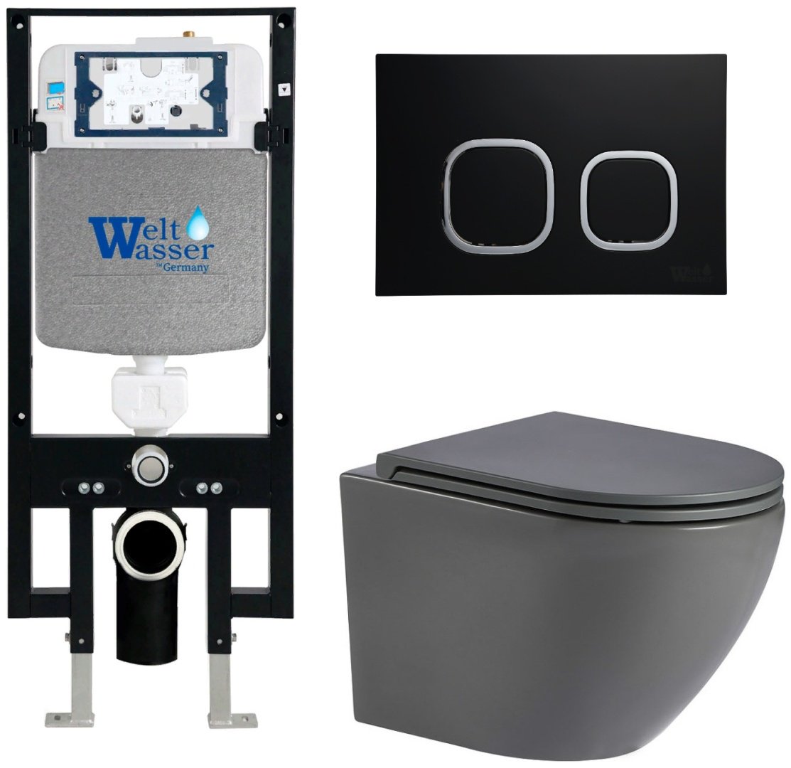 WeltWasser унитаз с инсталляцией MERZBACH AM49765, санфаянс