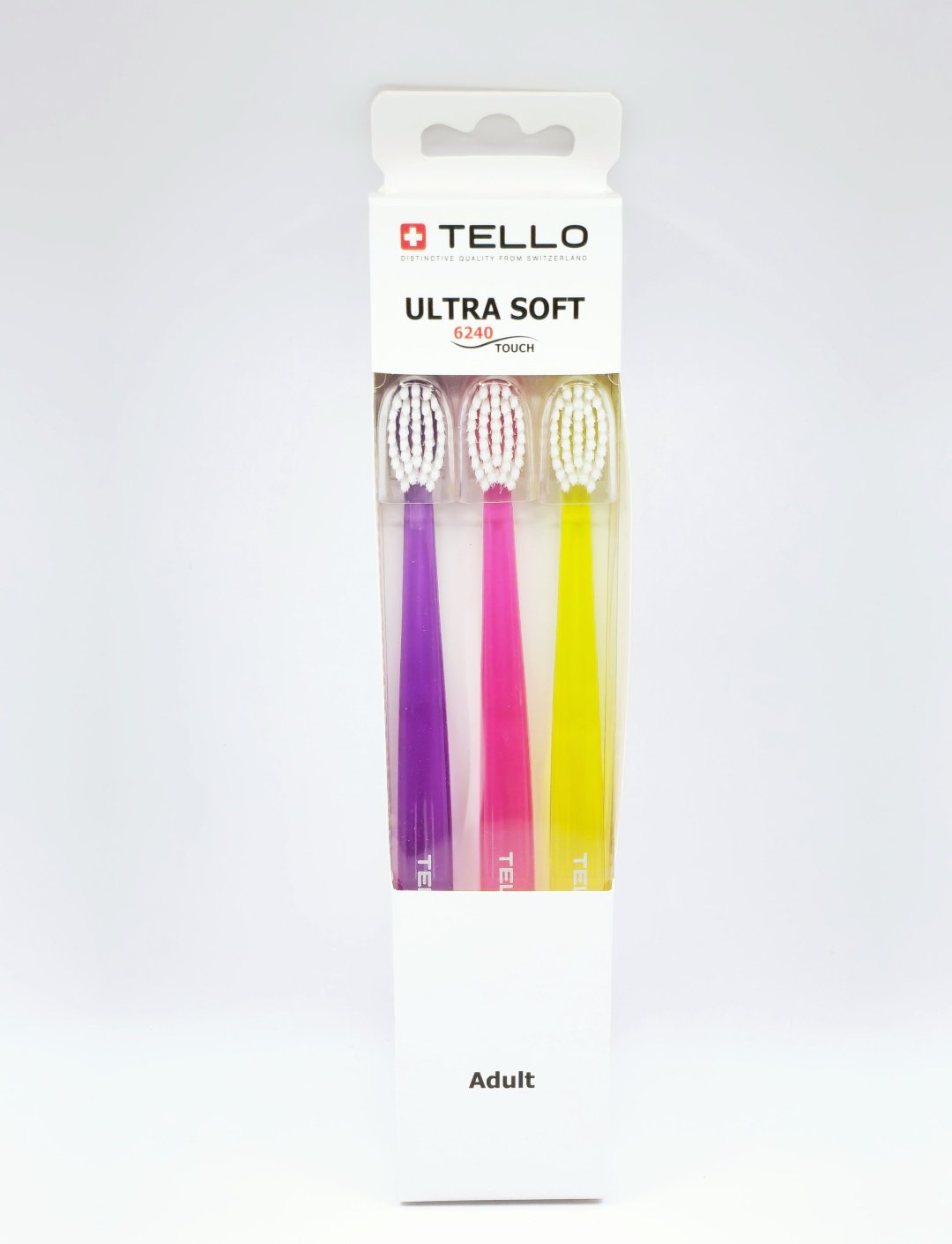 TELLO 6240 Touch Adult зубная щетка ультрамягкая 3 шт