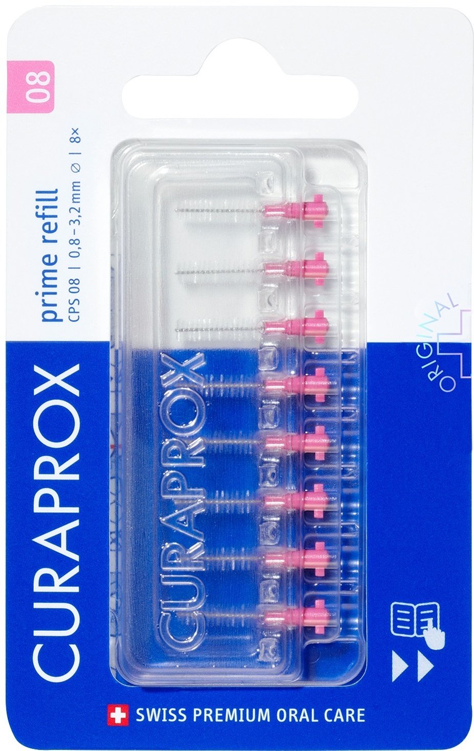 CURAPROX Prime 08 зубной ершик жесткая 8 шт