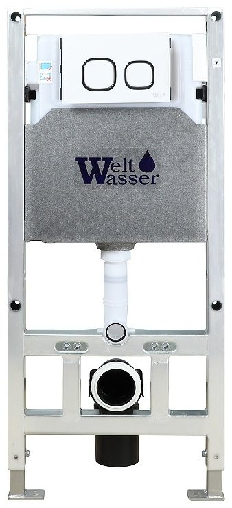 WeltWasser унитаз с инсталляцией Унтаз NESENBACH 004 GL-WT, санфаянс купить,0