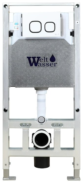 Унитаз WeltWasser Nesenbach 004 GL-WT с инсталляцией белый купить,302200