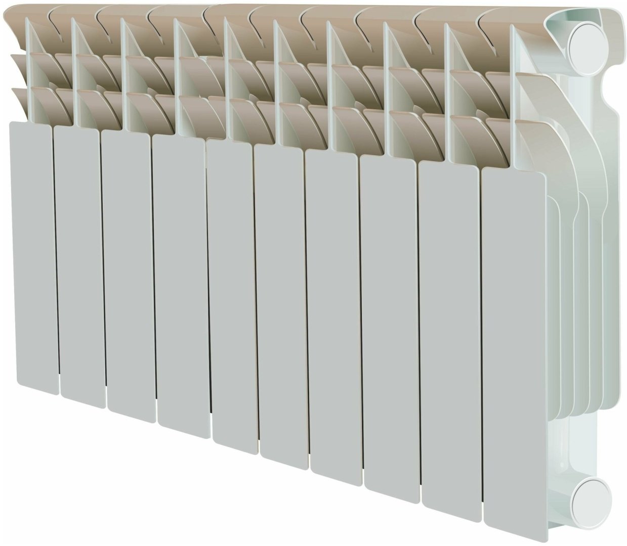 Радиатор Winter Dream секционный WDR-RUS 500 BL-100 биметаллический, кол-во секций: 10