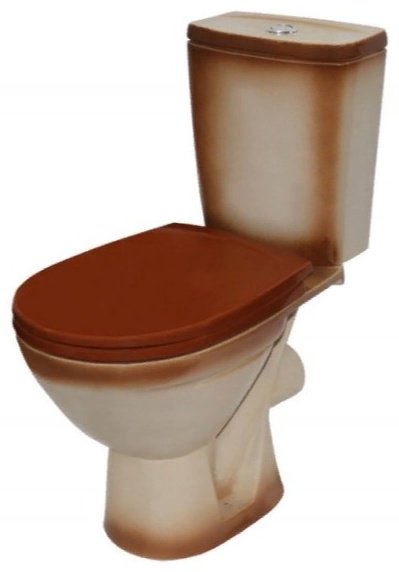 Унитаз Rosa Соло коричневый