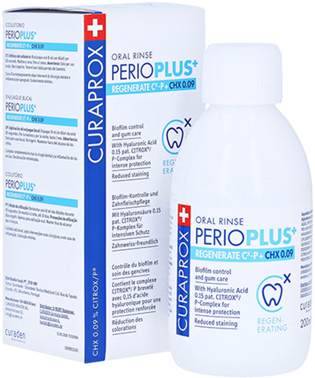 CURAPROX Perio Plus Regenerate CHX 0.09% ополаскиватель нейтральный 200 мл