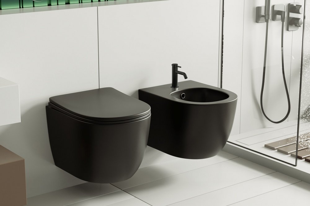 Биде Abber Bequem AC1150MB черное