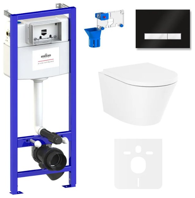 Унитаз Lavinia Boho 75110160 с инсталляцией белый