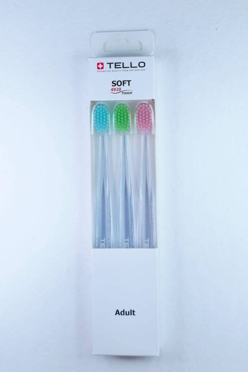 TELLO Tello 4920 soft зубная щетка мягкая 3 шт