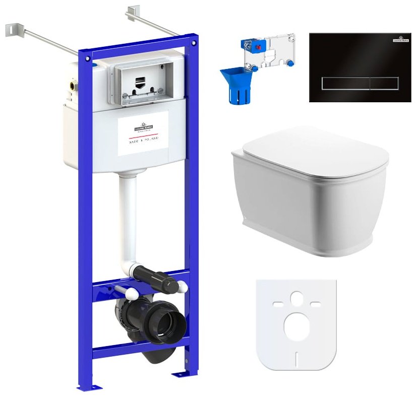 Унитаз Lavinia Boho 87050124 с инсталляцией белый