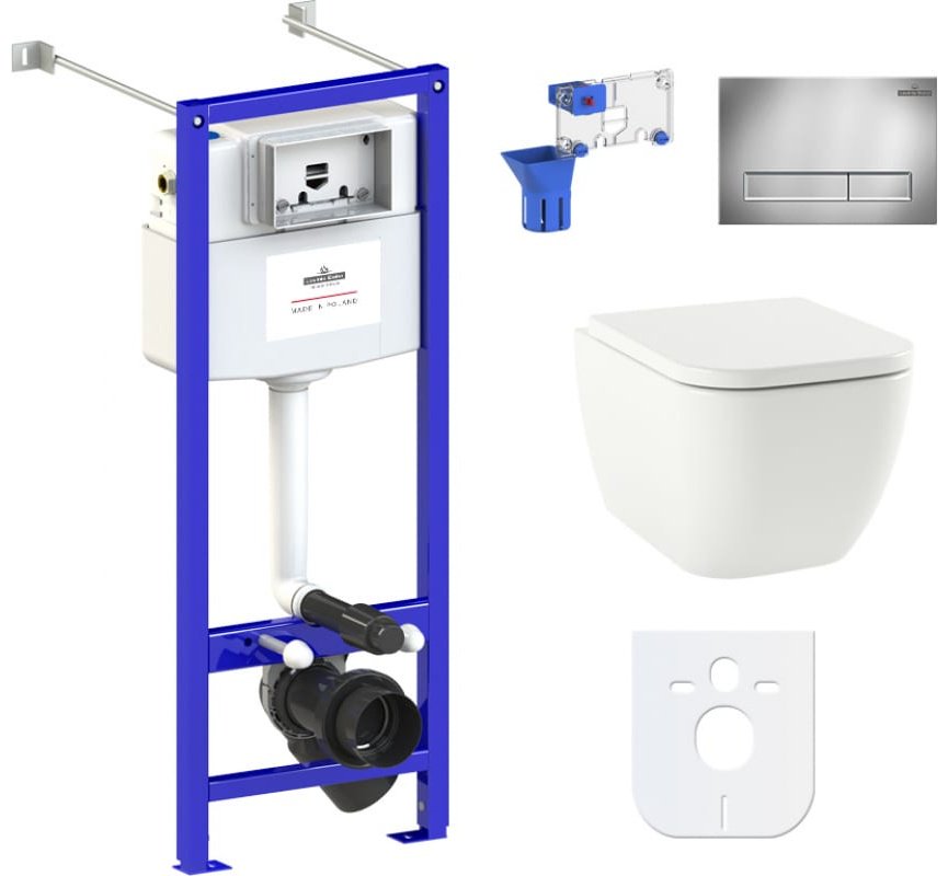 Унитаз Lavinia Boho 87050146 с инсталляцией белый