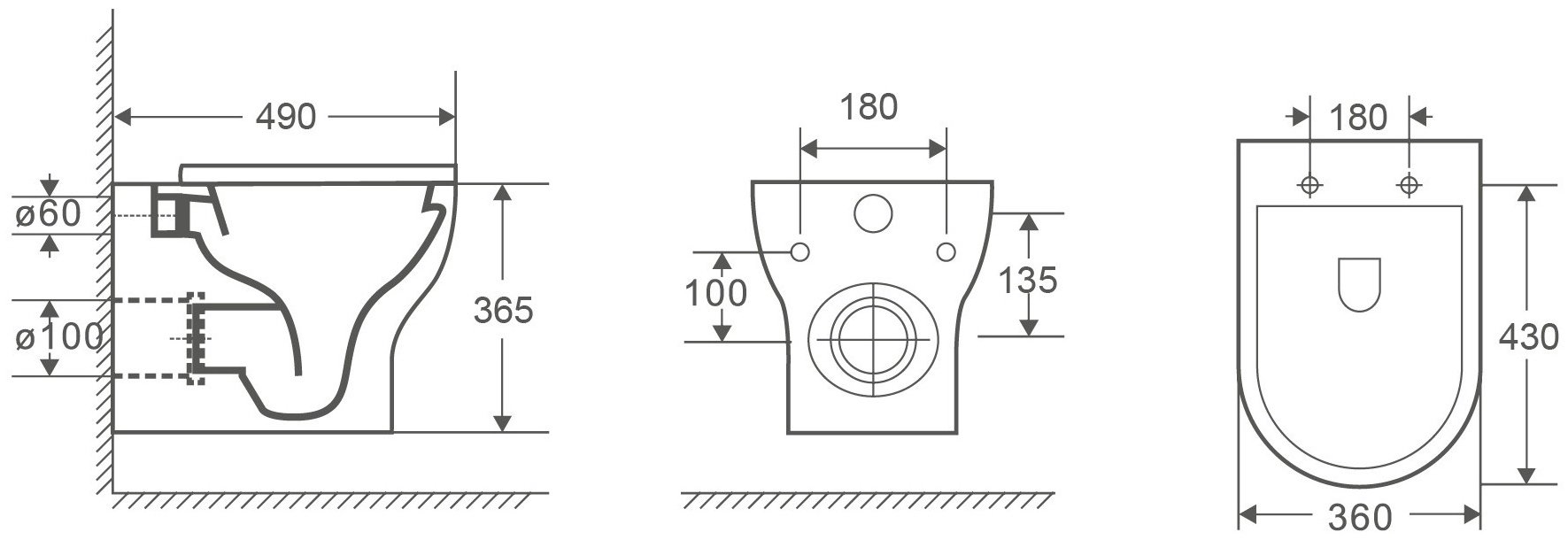 WeltWasser унитаз с инсталляцией Erlenbach, санфаянс
