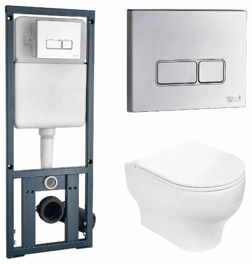 Унитаз WeltWasser Erlenbach 410 с инсталляцией белый