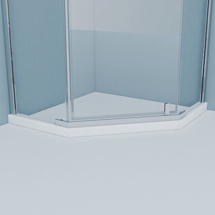 Душевой поддон IDDIS STEEL 100x100 низкий