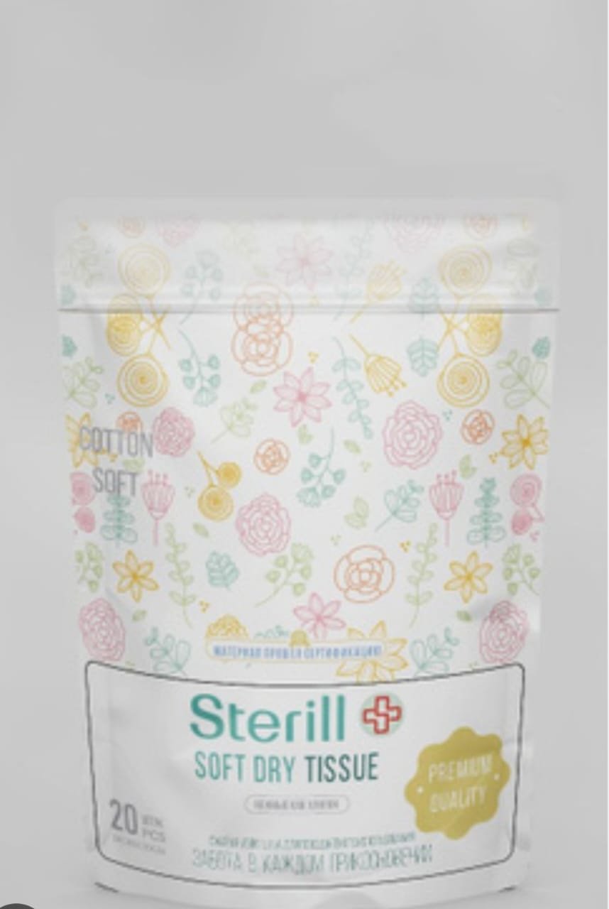 Sterill тряпка SOFT DRY TISSUE 20 шт, хлопок купить,NaN