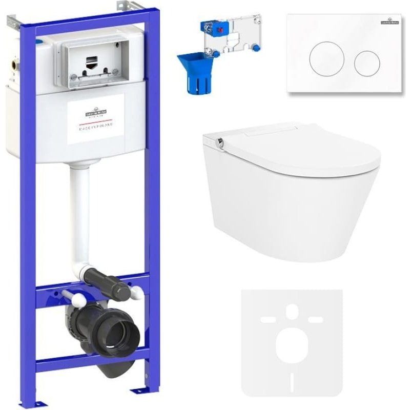 Унитаз Lavinia Boho 87561150 с инсталляцией белый