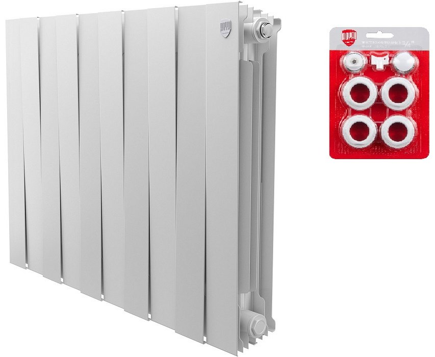 Радиатор Royal Thermo секционный PianoForte 500/Bianco Traffico биметаллический, кол-во секций: 10