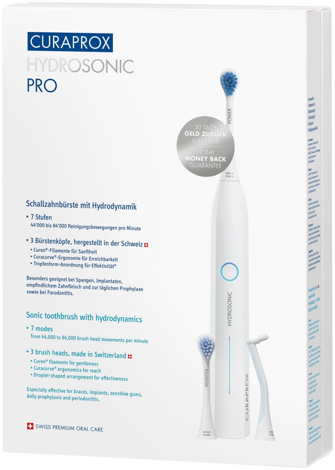 CURAPROX ультразвуковая щетка Hydrosonic PRO щетина средняя белый